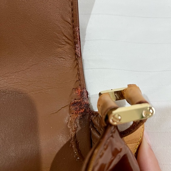 Authentic Vintage Louis Vuitton Thompson St Vernis Leather bronze shoulder bag - Picture 5 of 16